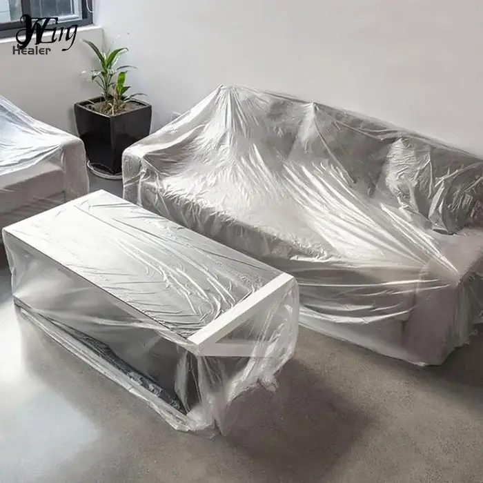 Juste anti-poussière imperméable pour meubles en plastique, housse anti-poussière pour voiture, lit,