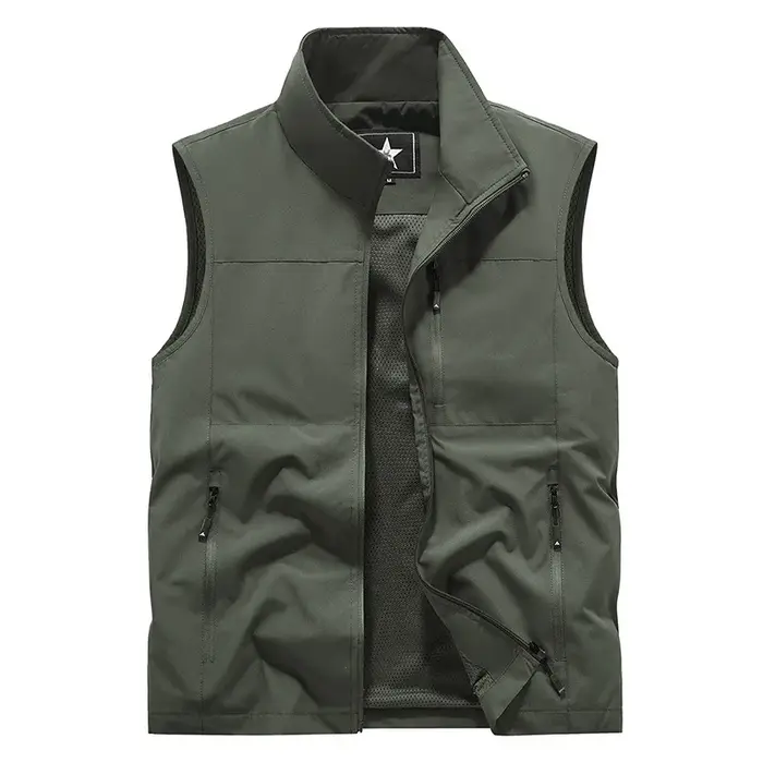 FGKKS 2024 gilet décontracté en plein air pour hommes grande poche manteau de mode conception de hau