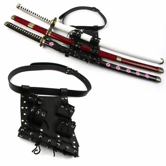 Sac d'épée, étui de transport d'épée, sangle de ceinture pour Roronoa Zoro Cosplay Ninja Hero Cospla