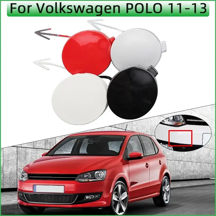 Couvercle d'oeil de crochet de remorquage de pare-chocs avant automatique pour Volkswagen VW Polo MK