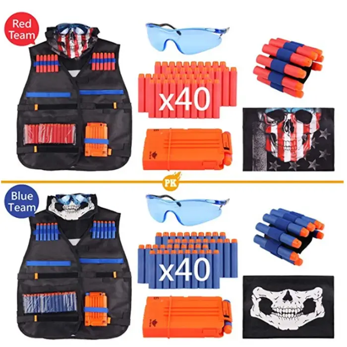 Kit émaillé doux Nerf N-Strike Elite - Accessoires jeu plein air pour enfants avec support