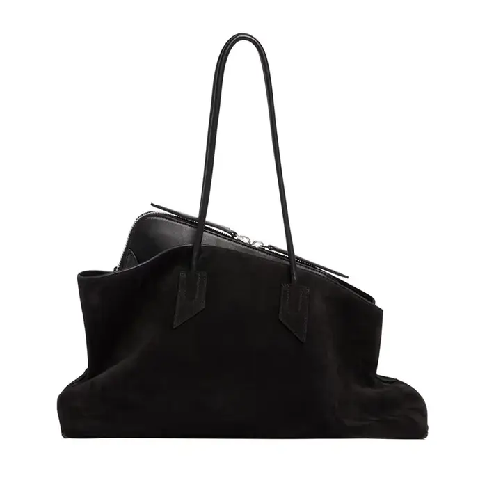 Sac à main polyvalent en Faux daim, couleur unie, à la mode, produit de haute qualité, grande capaci