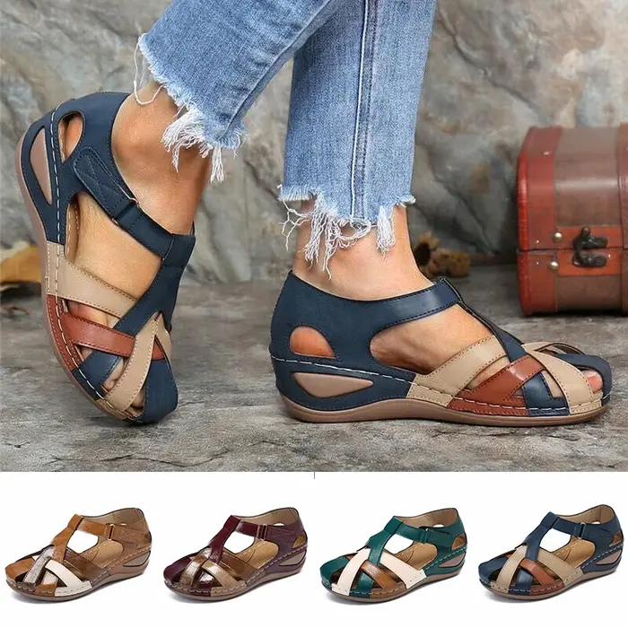 Sandales de sport à fermeture éclair, chaussures d'été, résistantes à l'usure, polyvalentes, pour la