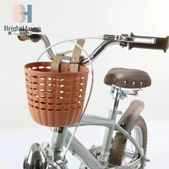 Panier de vélo pour enfants en PU sangles réglables pour randonnées familiales courses de proximité cadeaux d'anniversaire Noël trésors transporte affaires de l'enfant