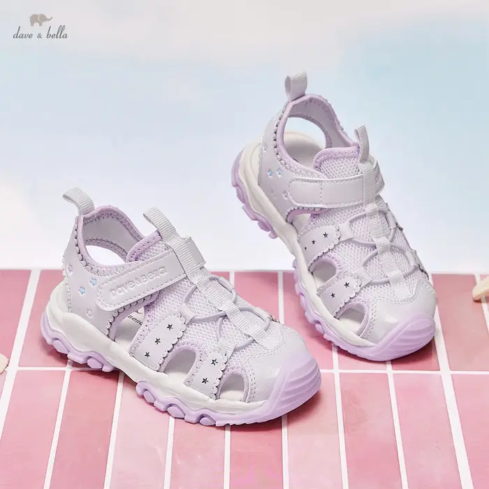 Sandales décontractées pour filles Dave Bella – Chaussures d'été antidérapantes pour enfants, style 