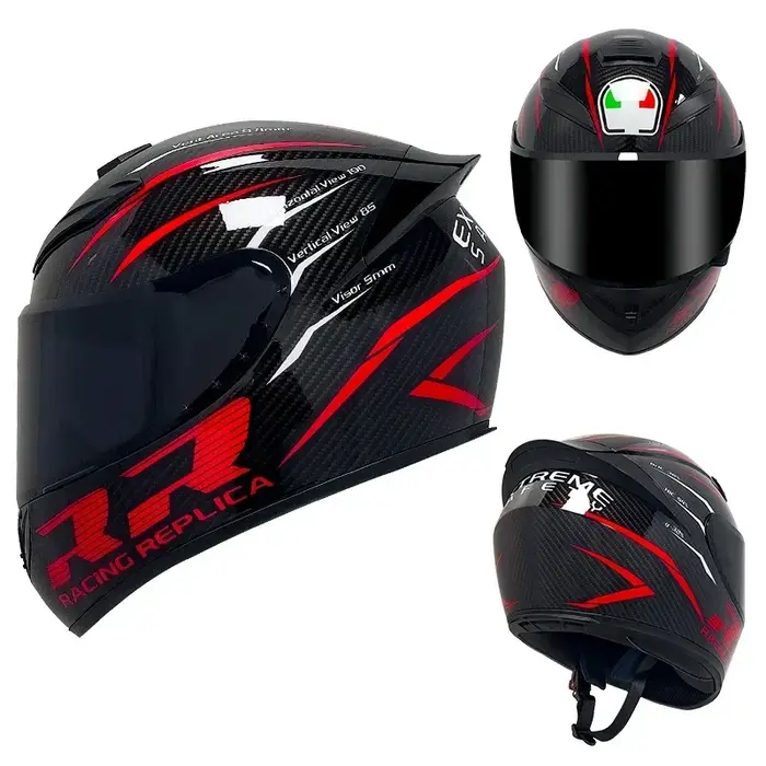 Casque de moto unisexe avec lentille pour touristes, casque de sécurité à rabat modulaire, protectio