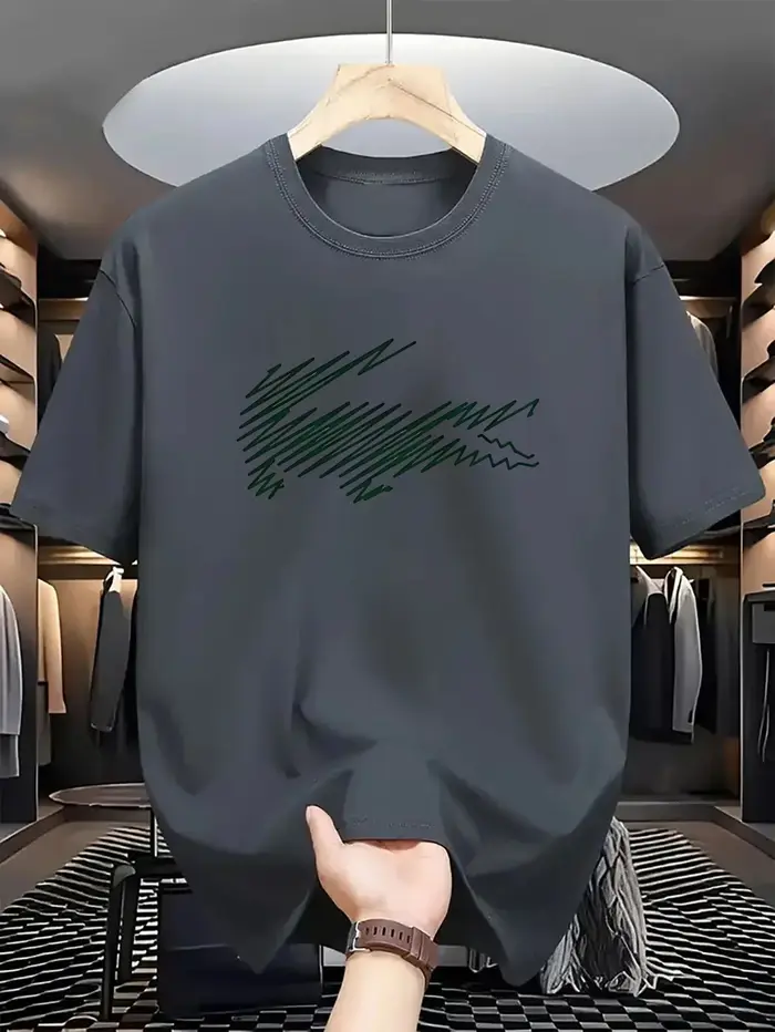 T-shirt imprimé de marque de luxe 2026 pour homme et femme, col rond, en coton, vêtements décontractés, hip-hop, manches courtes, tee-shirt unisexe