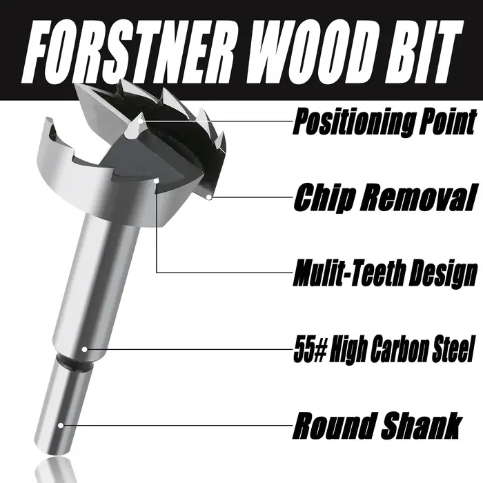 Versery-Kit de forets foreurs Forstner, travail de calcul, auto-centrage, scie cloche, coupe-bois, e