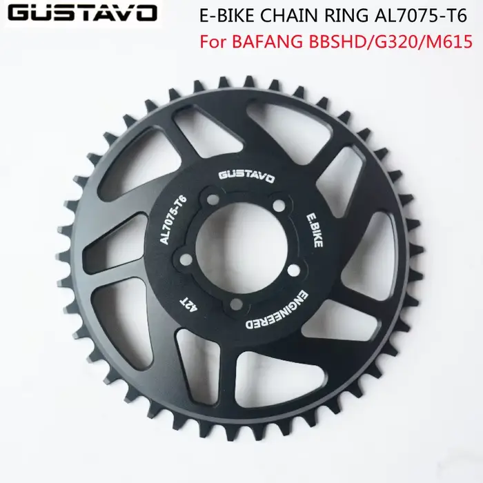 GUSTAVO e-bike chaîne 42T pour BAFANG BBS01 BBS02 BBSHD M625 haute qualité en alliage d'aluminium ac