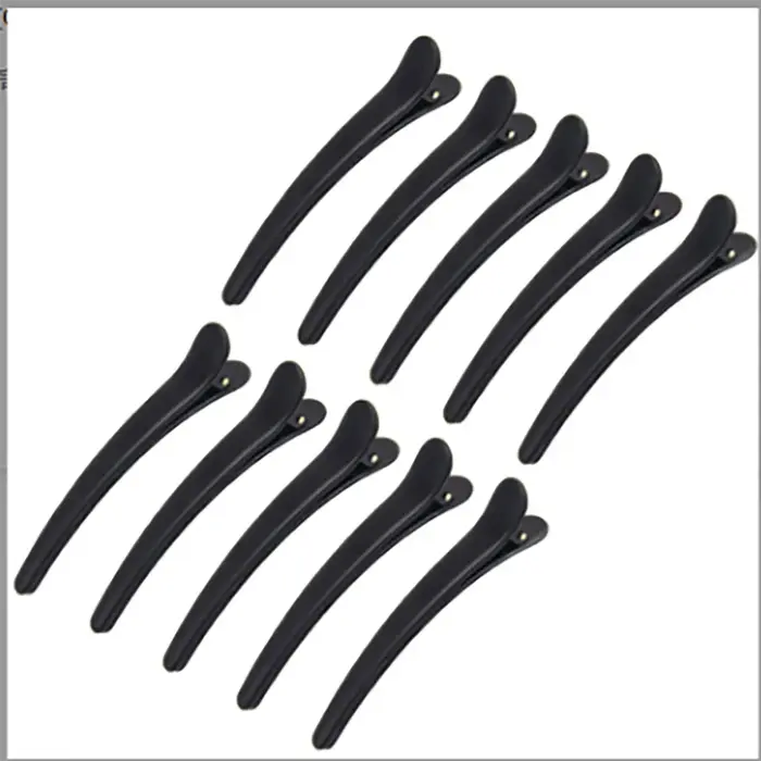 10 pièces/ensemble pince à bord en plastique épingle à cheveux accessoires grande taille 8CM pince à