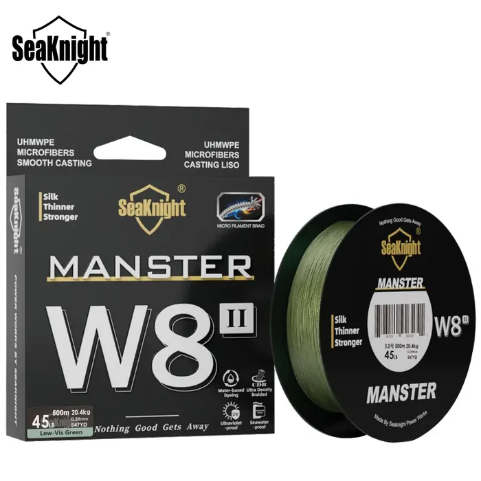 SeaKnight nouveau MONSTER/MANSTER W8 II 150M 300M 500M 8 brins moulage tresse ligne de pêche 15LB-10