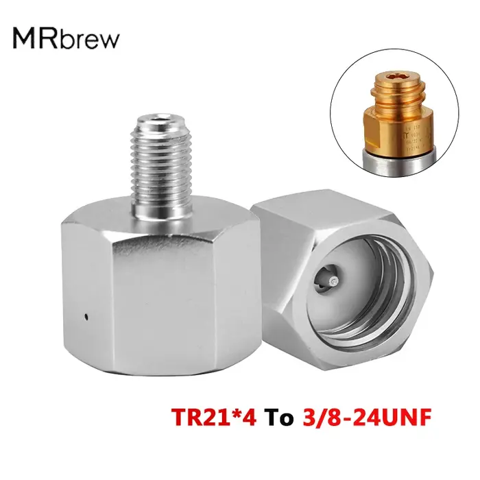 Adaptateur de conversion de cylindre de Soda TR21 * 4 à 3/8-24UNF, pour brassage à domicile, fût de 
