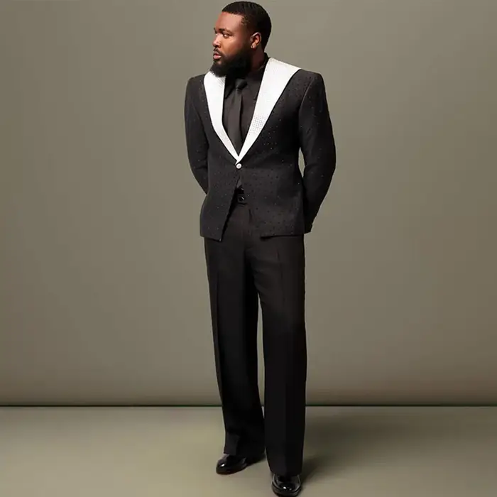 Costumes de mariage de luxe personnalisés pour hommes, ensembles 2 pièces, smokings de marié, blazer