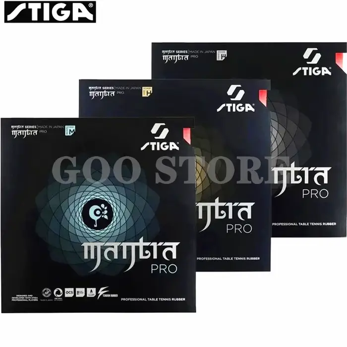 STIGA MANTRA PRO M / H XH-Éponge de ping-pong originale, en caoutchouc, fabriquées au Japon