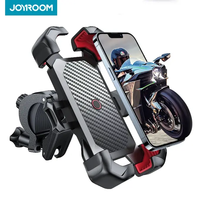 Joyroom-Support de téléphone portable antichoc pour vélo et moto, vue à 360 °, support de téléphone 