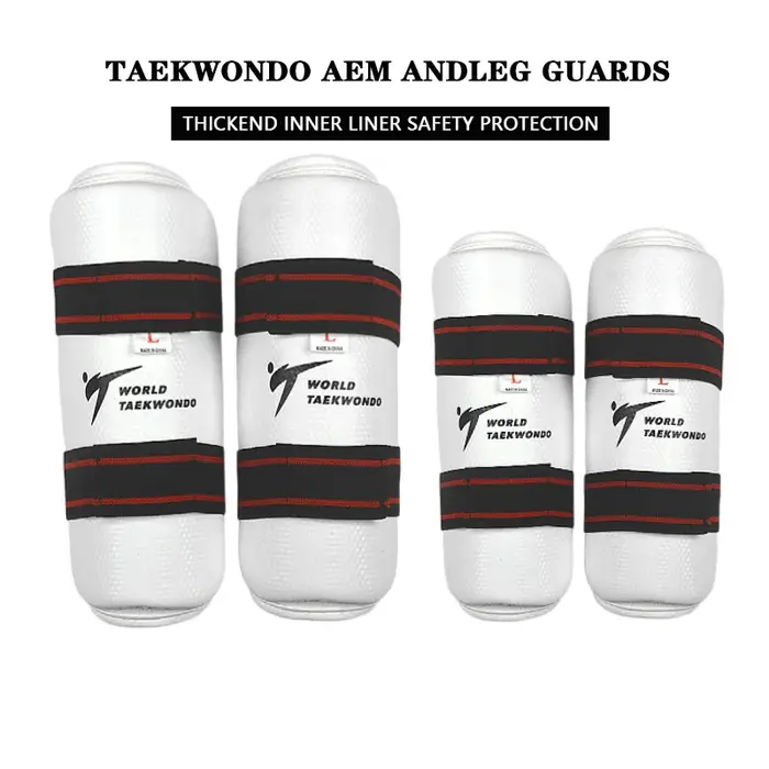 Protections pour les bras et les jambes WT Taekwondo, équipement de combat pour arts martiaux et kar