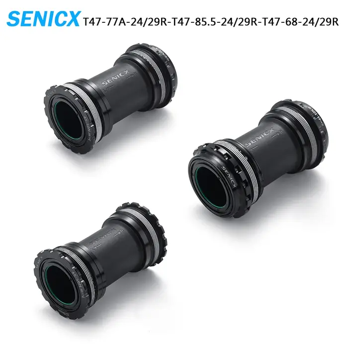 SENICX support de pédalier de vélo, pour essieu de manivelle DUB/24MM vtt/route, t47 68mm/t47 77mm/t