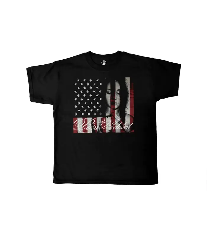 T-shirt personnalisé en coton pur, tendance rétro sombre, ample et original, imprimé hip-hop, à manc