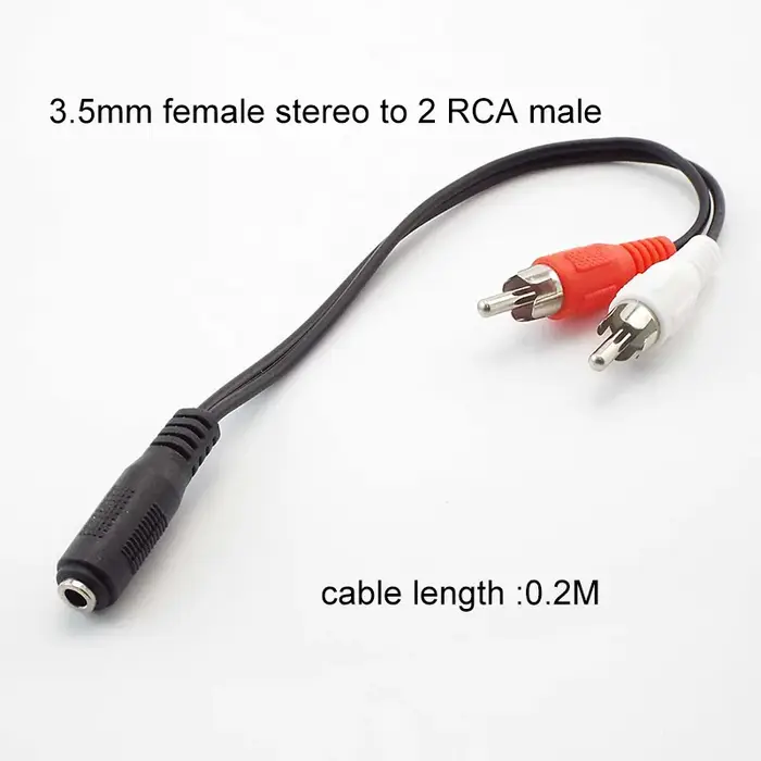 1 pièces 3 4 pôles 3.5mm mâle femelle prise Jack à 2RCA 3 RCA mâle femelle adaptateur 3RCA Audio vid