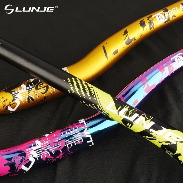LUNJE guidon 780mm vtt guidon de vélo en alliage d'aluminium 31.8mm vélos de route montagne poignée 