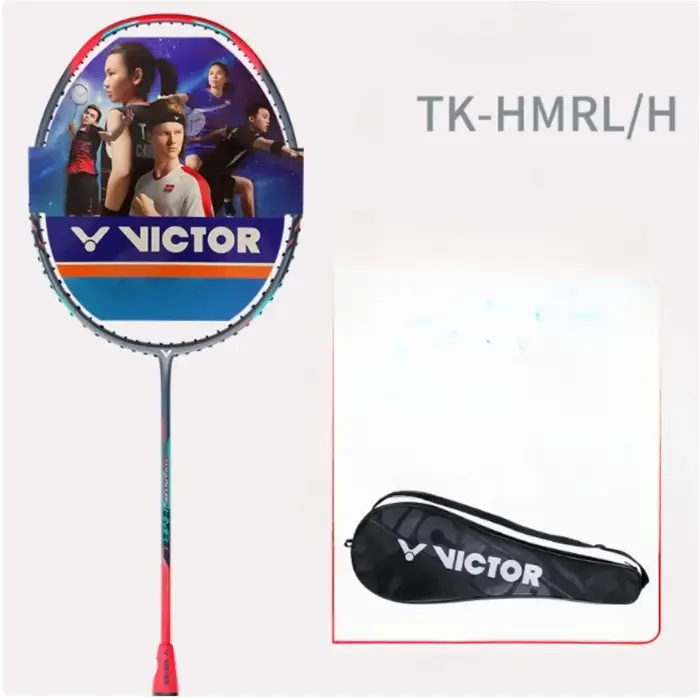 Raquette de Badminton haute tension originale   4U 5U 6U TK-HMR, marteau de propulseur en carbone 10