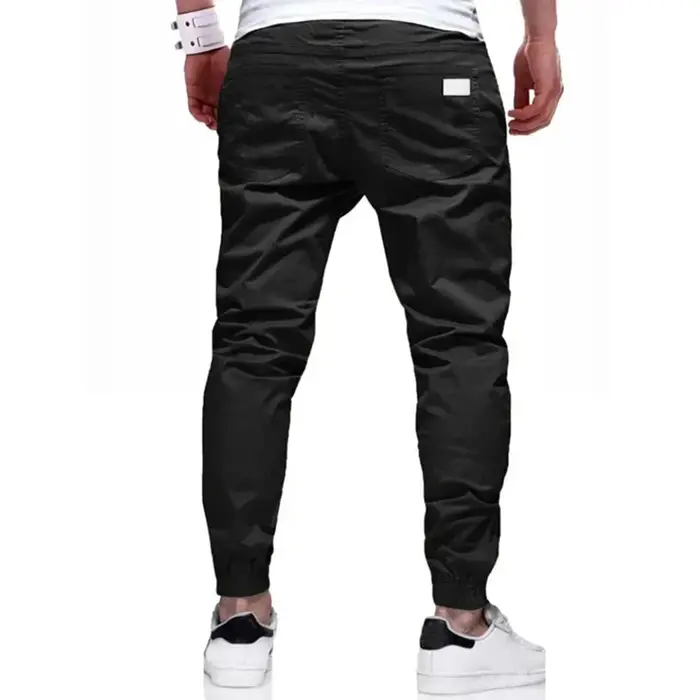 Pantalon cargo homme ample droit sport - Jogger décontracté printemps automne survêtement tissé