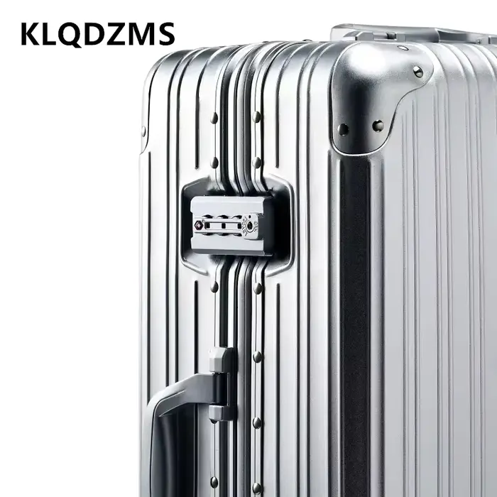 KLQDZMS 20 "24" 26 "29 pouces bagages d'affaires tout en aluminium magnésium alliage boîte d'embarqu