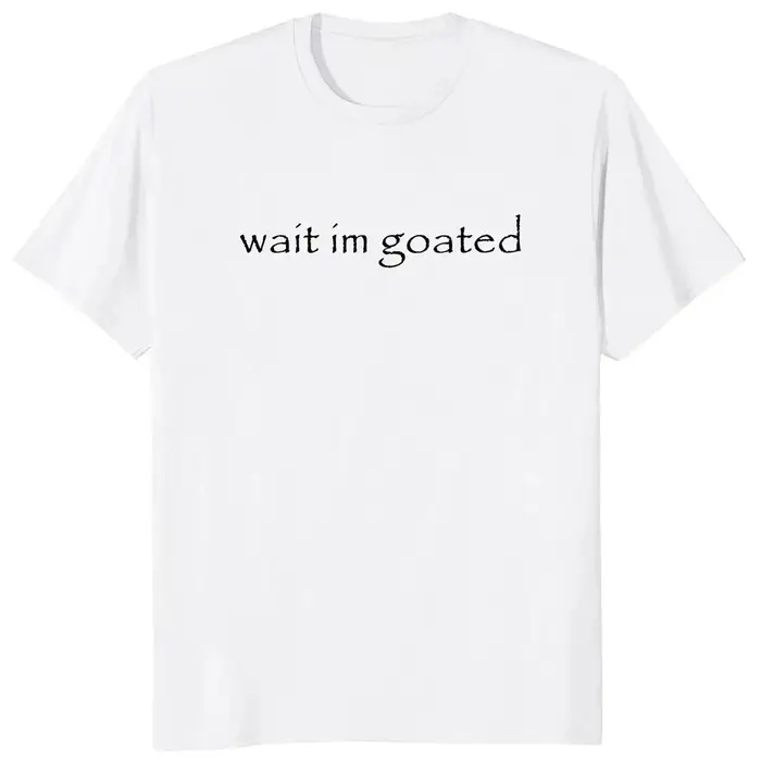 Attendre j'ai mal t-shirt drôle Meme tendance Y2k à manches courtes col rond été T-shirts décontract