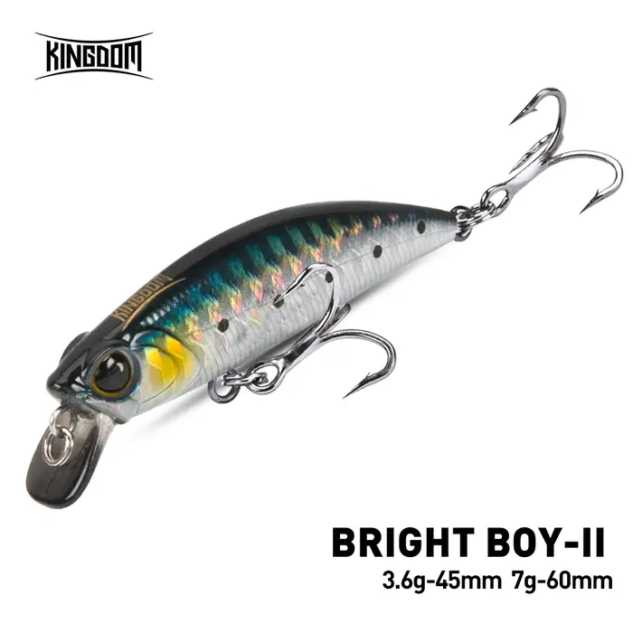 Kingdom coulant méné leurre de pêche 45mm 60mm coulée lointaine artificielle dur Wobbler manivelle c