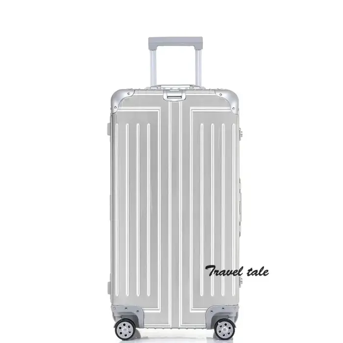 Carrylove 26 "28" 30 pouces grand chariot en aluminium valise coffre métallique grand sac à bagages 