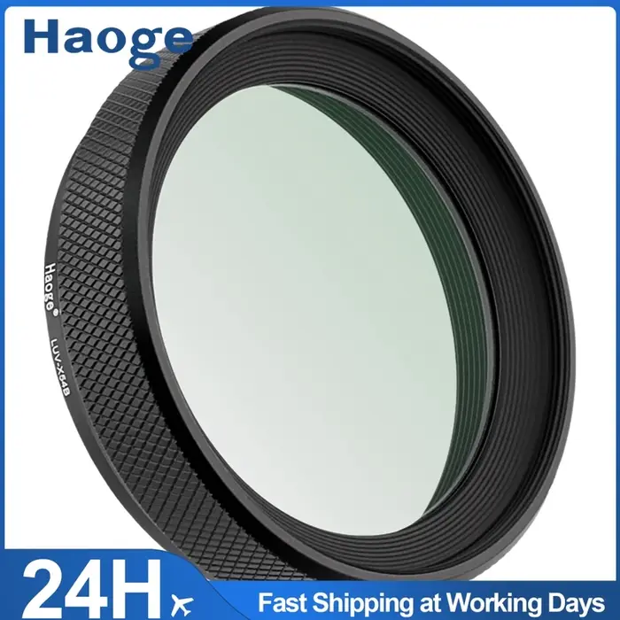 Haoge-Capot d'objectif en métal LUV-X54B avec filtre d'objectif ultraviolet multicouche MC UV pour a