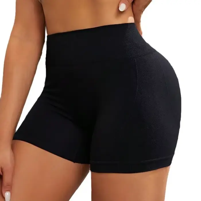 Short d'entraînement taille haute pour femme, pantalon court de Yoga