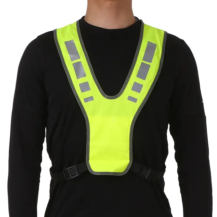 Gilet de sécurité haute visibilité Sports de plein air Cycle de course Gilet réfléchissant avec gile
