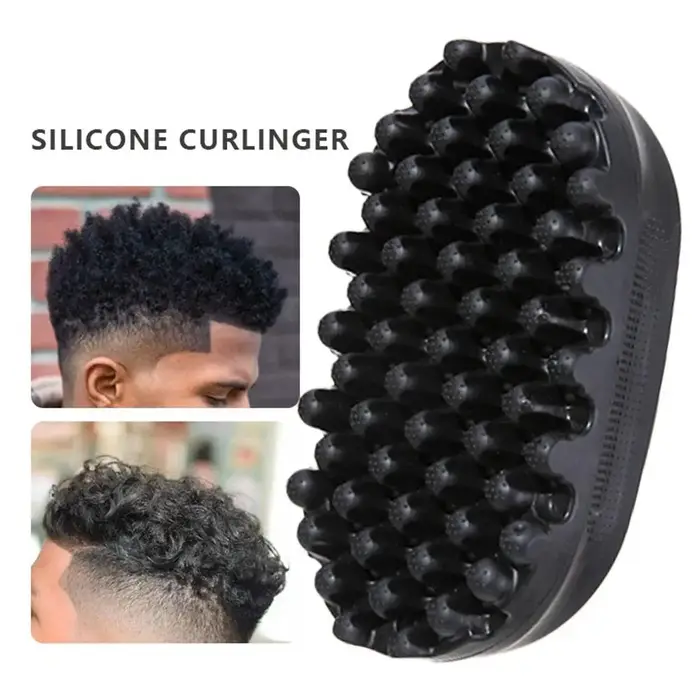 Boucles noires coiffure friser cheveux éponge barbiers style Dreadlock Massage outils de nettoyage p
