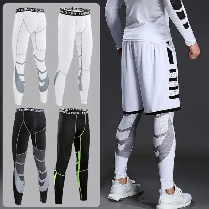 Pantalon de compression élastique pour homme, legging collant, pantalon de survêtement, cyclisme, co