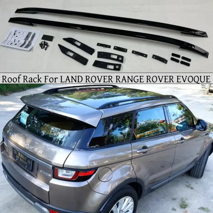 Porte-bagages de toit en aluminium de haute qualité pour Land Rover Range Rover Evoque 2011-2019 augmentant la capacité de transport pour des expéditions en plein air