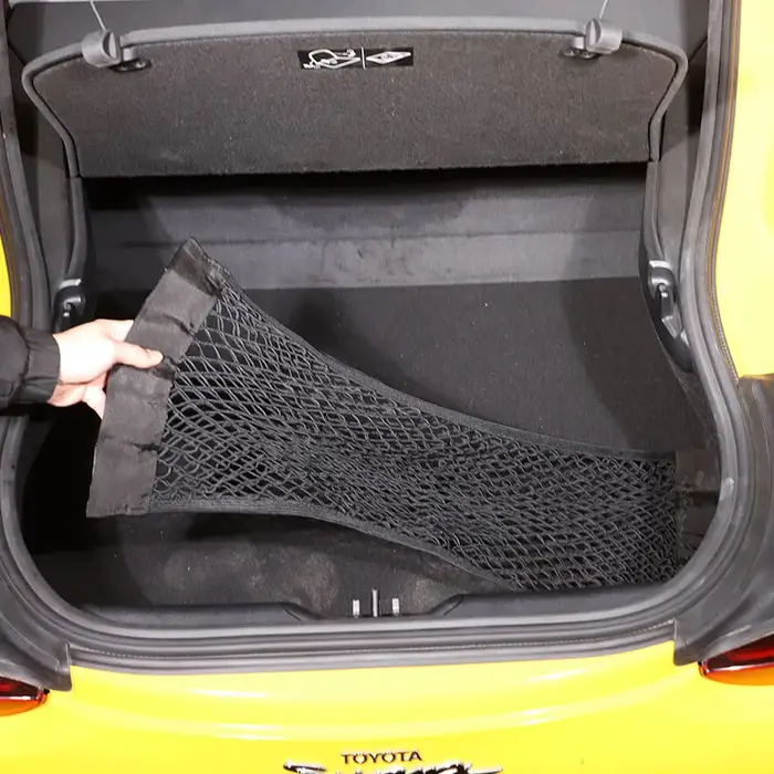 Coffre de voiture en Nylon noir, sac de rangement en maille élastique, accessoires de voiture, pour 