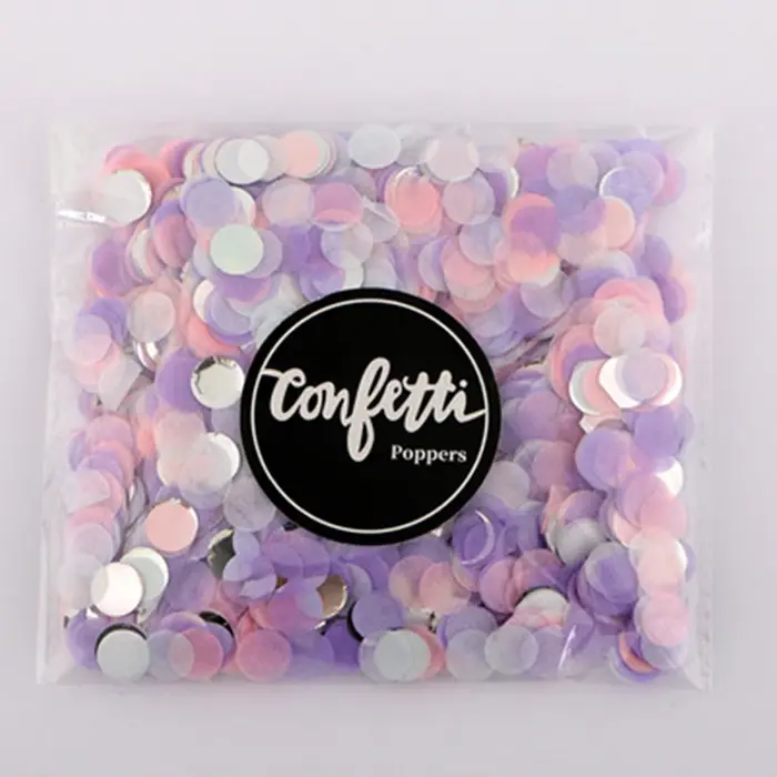Confettis en papier de 1000 pièces/sac 1cm, mélange de couleurs pour décoration de fête d'anniversai