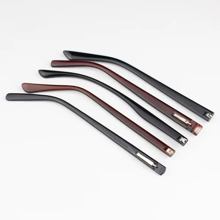 1 paire PC lunettes en plastique lunettes de soleil Temple jambe pointe noir marron optique cadre lu