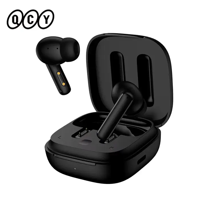 QCY-Écouteurs sans fil T13 ANC, Bluetooth 5.3, TWS ANC, suppression du bruit, sauna, téléphone, 4 mi