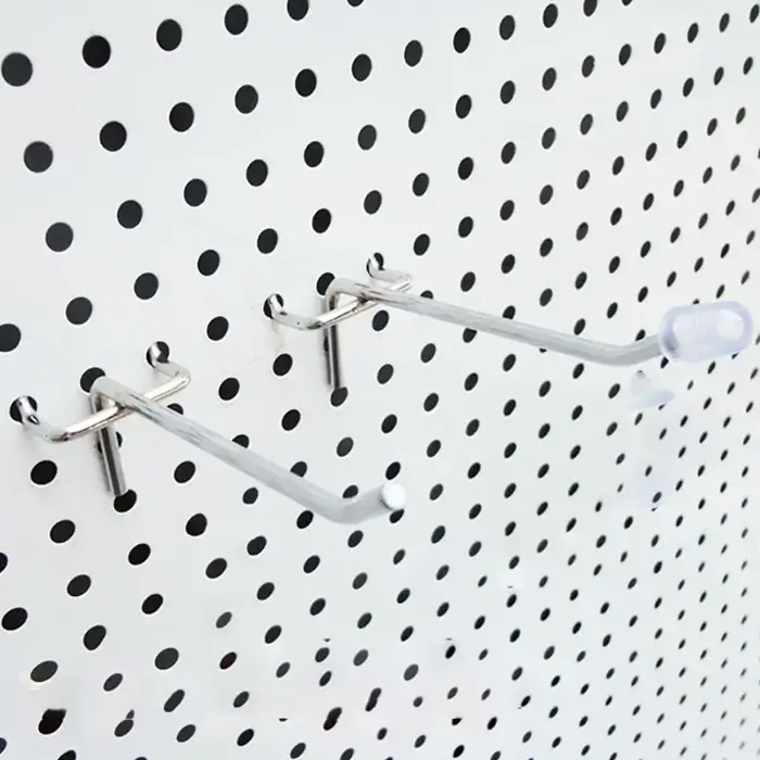 Crochets pour panneau perforé, montage mural, installation facile, outil de présentation, accessoire