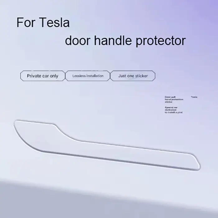 1 ensemble de films de protection pour poignée de porte Tesla modèle 3/Y, films de protection transp