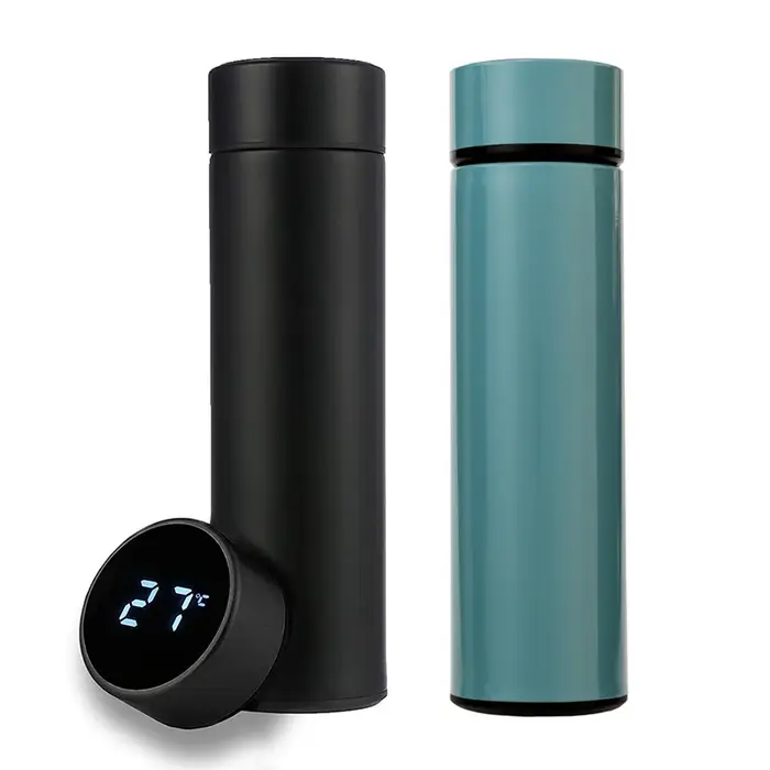 Bouteille d'eau intelligente en acier inoxydable, étanche, à Double paroi, pour conserver les boisso
