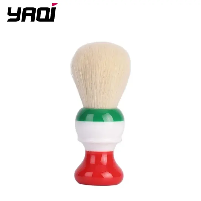 YAQI Freedom drapeau italien 24mm cachemire noeud synthétique hommes blaireau
