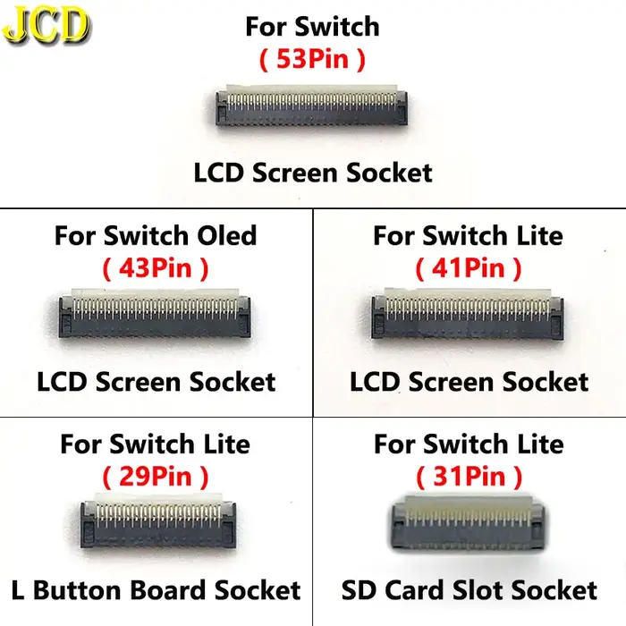 JCD 29/31/41/43/53 broches FPC prise femelle carte mère écran d'affichage LCD câble flexible Clip co