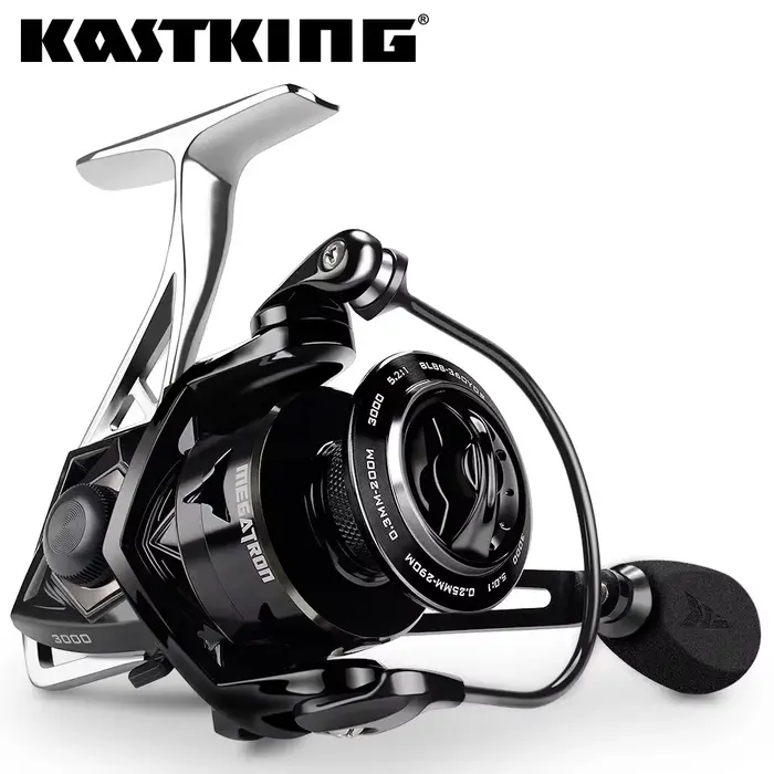 KastKing – moulinet de pêche Megatron 18KG Max Drag 7 + 1 roulements à billes, bobine en aluminium, 