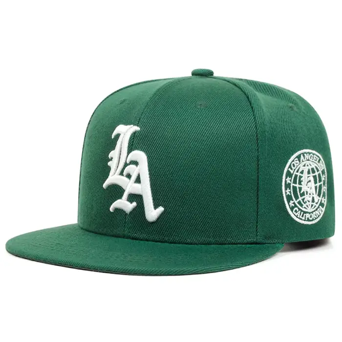 Chapeau de Baseball Simple en coton brodé avec lettres de la terre de Los Ange pour femmes et hommes