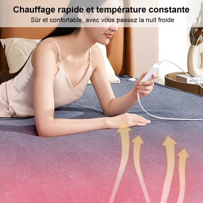 Couverture chauffante électrique avec thermostat automatique