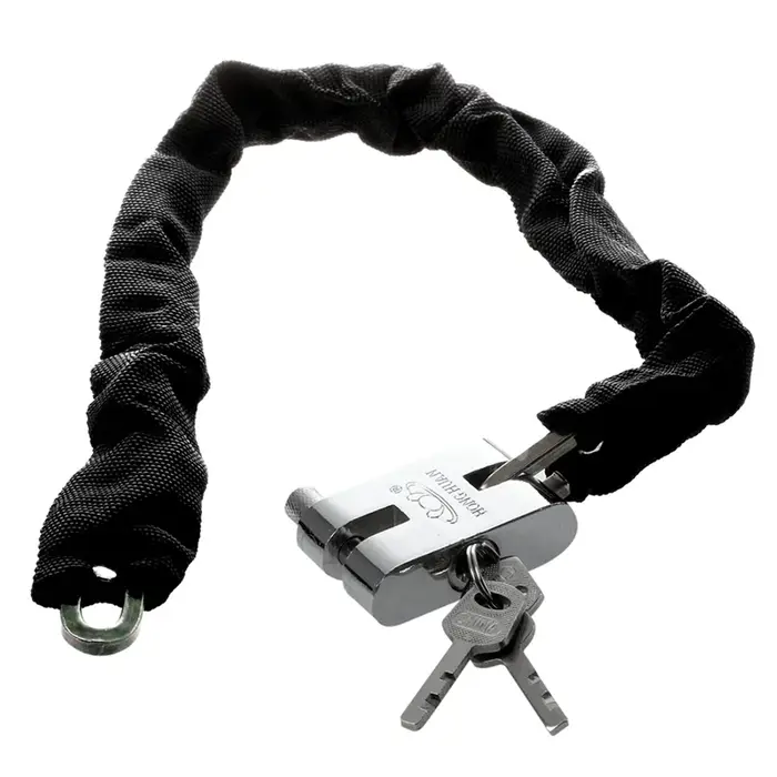 Serrure de chaîne de vélo robuste en métal 83cm pour sécurité vélo VTT moto facile à utiliser occasions quotidiennes et loisirs