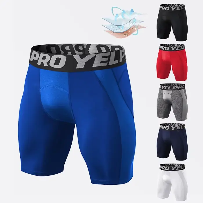 Short Sport Hommes Compression Séchage Rapide - Leggings Gymnastique Cyclisme Basket